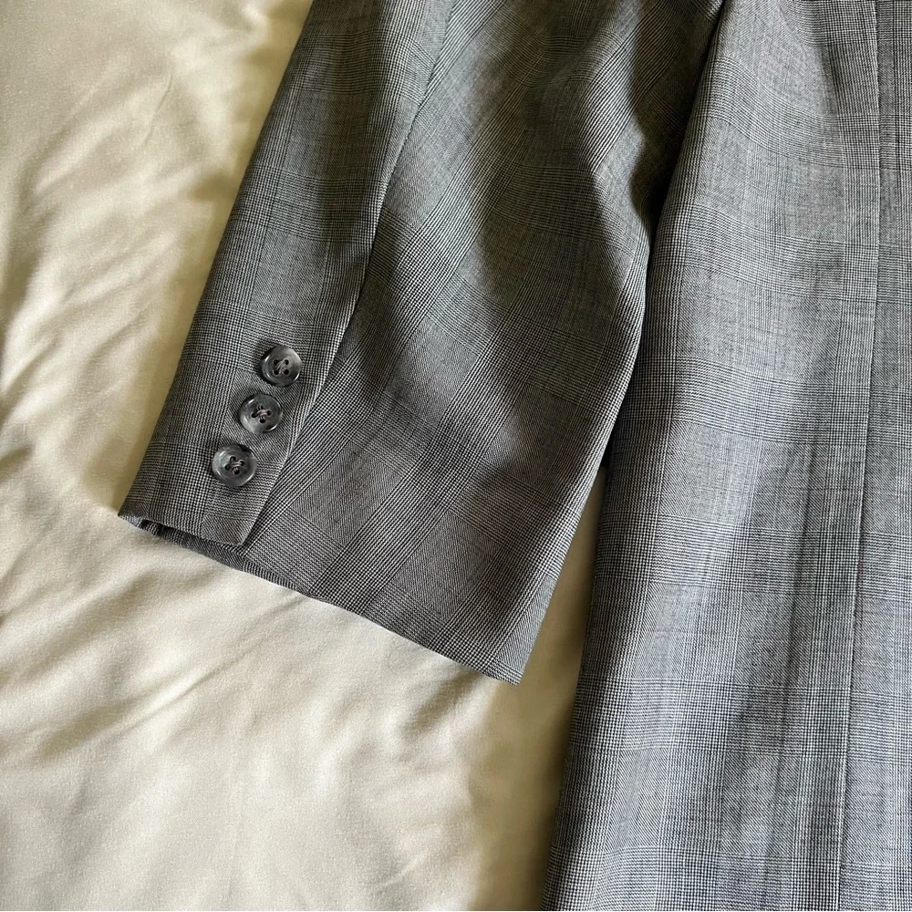Men's Hickey Freeman 100% Wool Gray Blazer Size 46L